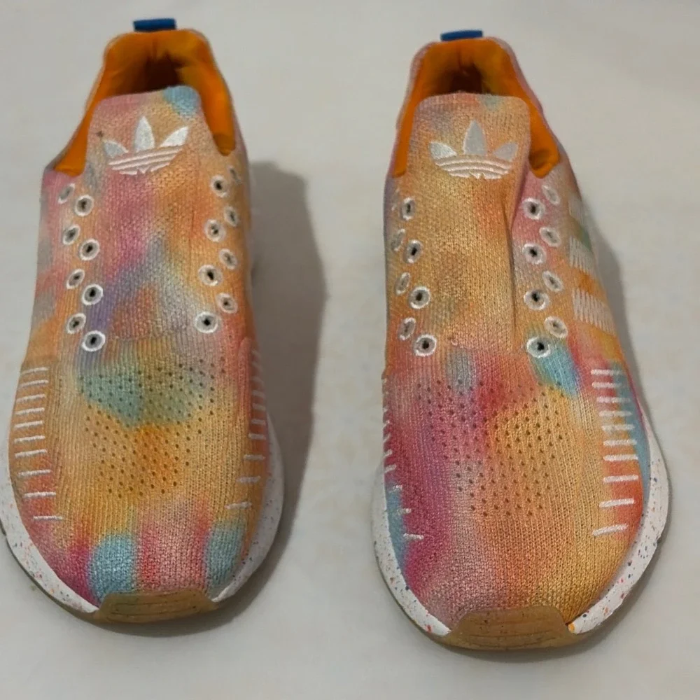 Adidas Swift Run 22 SE Tie Dye SEED Orange Pink Blue GW9852 Mens 8 Womens 9